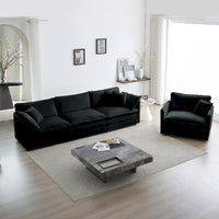 Ensemble canapé sectionnel 2 pièces en chenille pour salon