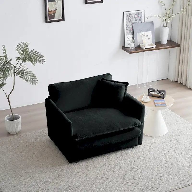 Ensemble canapé sectionnel 2 pièces en chenille pour salon