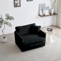 Ensemble canapé sectionnel 2 pièces en chenille pour salon