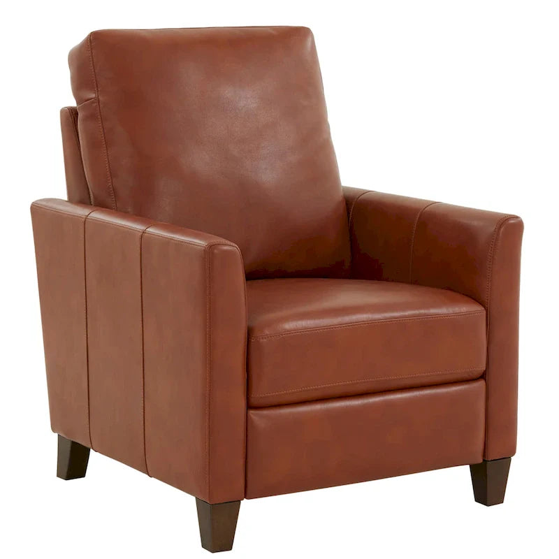 Pablo Fauteuil inclinable moderne en similicuir caramel