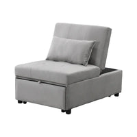 Canapé-lit pliant ottoman - Gris