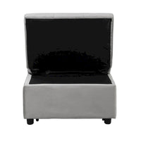 Canapé-lit pliant ottoman - Gris