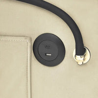 Canapé-lit pliable, canapé moderne en velours convertible, dossier réglable avec port USB, cendrier et support de téléphone pivotant