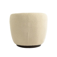 Fauteuil club pivotant rembourré beige 37,2 avec rangement et design ergonomique