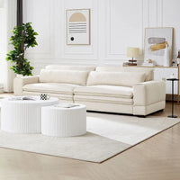 Canapé Mid-Century, canapé moderne rembourré pour salon, chambre, appartement, bureau à domicile