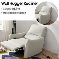Fauteuil inclinable électrique avec port USB, fauteuil inclinable mural peu encombrant