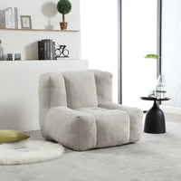 Fauteuil paresseux ultra doux avec mousse à mémoire de forme et ottoman