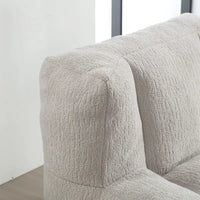 Fauteuil paresseux ultra doux avec mousse à mémoire de forme et ottoman