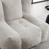 Fauteuil paresseux ultra doux avec mousse à mémoire de forme et ottoman