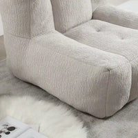 Fauteuil paresseux ultra doux avec mousse à mémoire de forme et ottoman