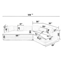 Canapé modulable Boucle avec combinaisons libres