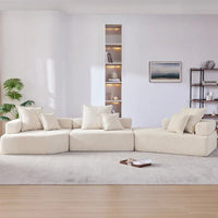 Canapé Sectionnel Modulable Personnalisable DIY Rembourré en Bouclette
