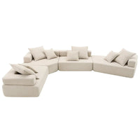 Canapé Sectionnel Modulable Personnalisable DIY Rembourré en Bouclette