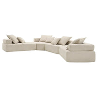 Canapé Sectionnel Modulable Personnalisable DIY Rembourré en Bouclette