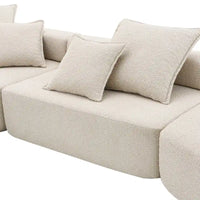 Canapé Sectionnel Modulable Personnalisable DIY Rembourré en Bouclette