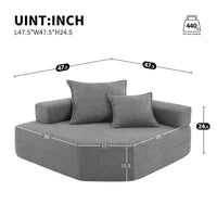 Canapé Sectionnel Modulable Personnalisable DIY Rembourré en Bouclette