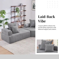 Canapé Sectionnel Modulable Personnalisable DIY Rembourré en Bouclette