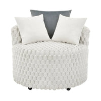 Fauteuil à roulettes Off White 35, rembourré en 3D