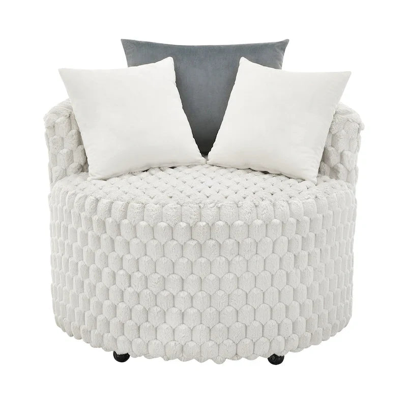Fauteuil à roulettes Off White 35, rembourré en 3D