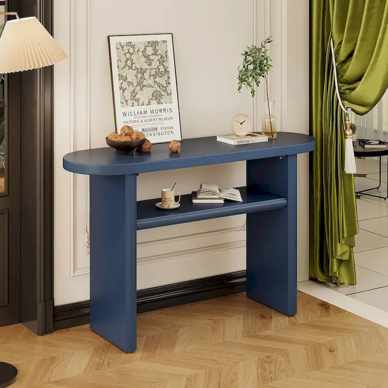 Table console moderne en bois 47,80 po avec étagère