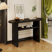 Table console moderne en bois 47,80 po avec étagère