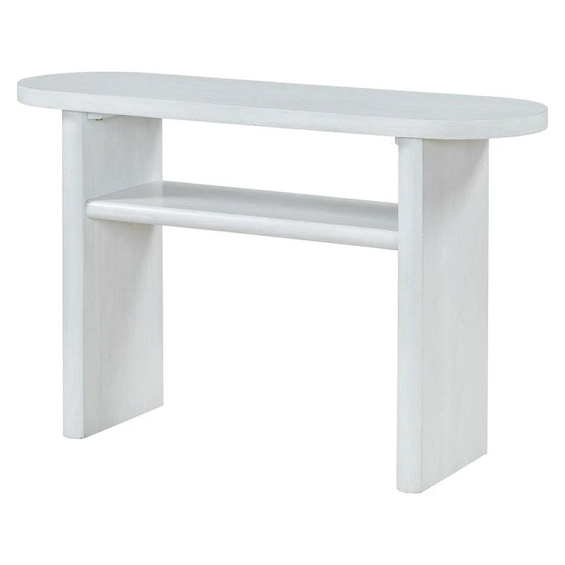 Table console moderne en bois 47,80 po avec étagère
