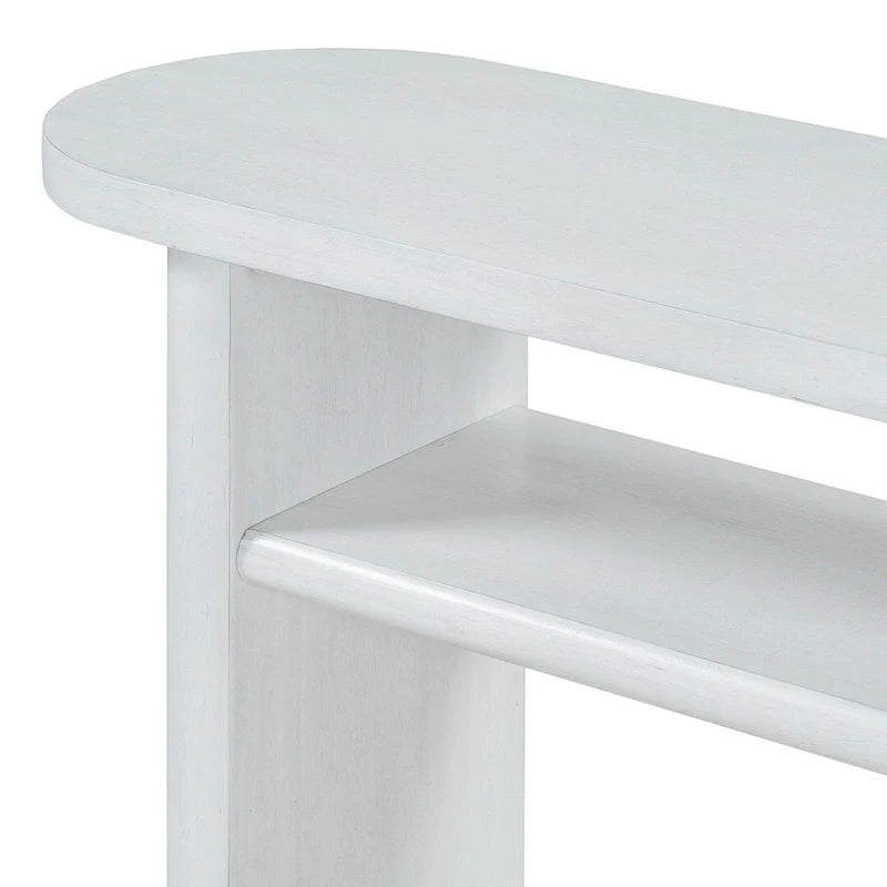 Table console moderne en bois 47,80 po avec étagère