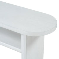 Table console moderne en bois 47,80 po avec étagère