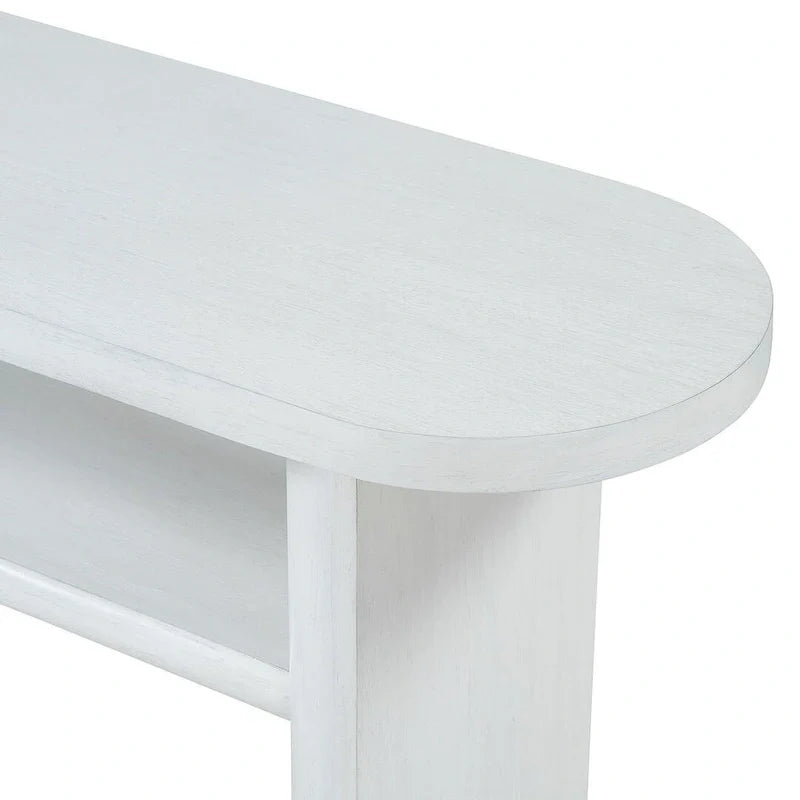 Table console moderne en bois 47,80 po avec étagère