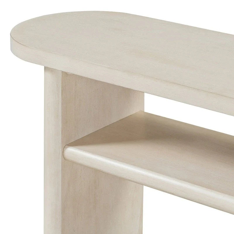 Table console moderne en bois 47,80 po avec étagère
