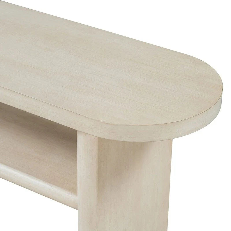 Table console moderne en bois 47,80 po avec étagère