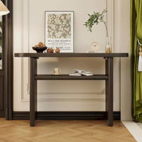 Table console moderne en bois 47,80 po avec étagère