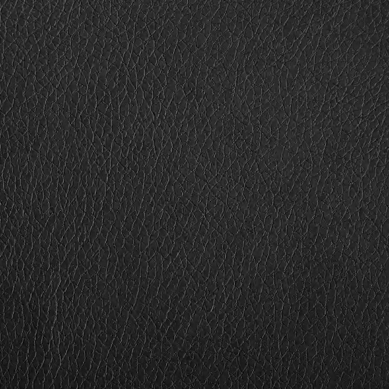 Fauteuil coquille chaise simple trépied en cuir noir fauteuil de salon finition noyer dossier confortable, couleur noire