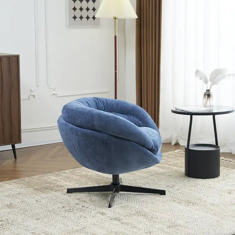 Fauteuil pivotant de club en chenille