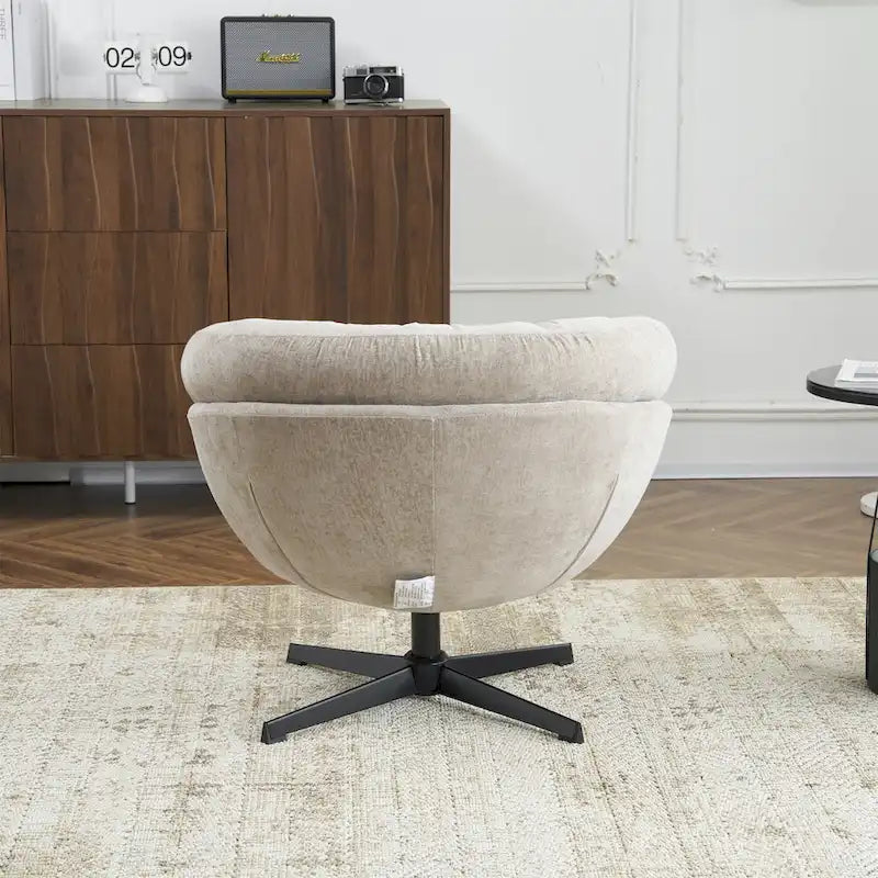 Fauteuil pivotant de club en chenille