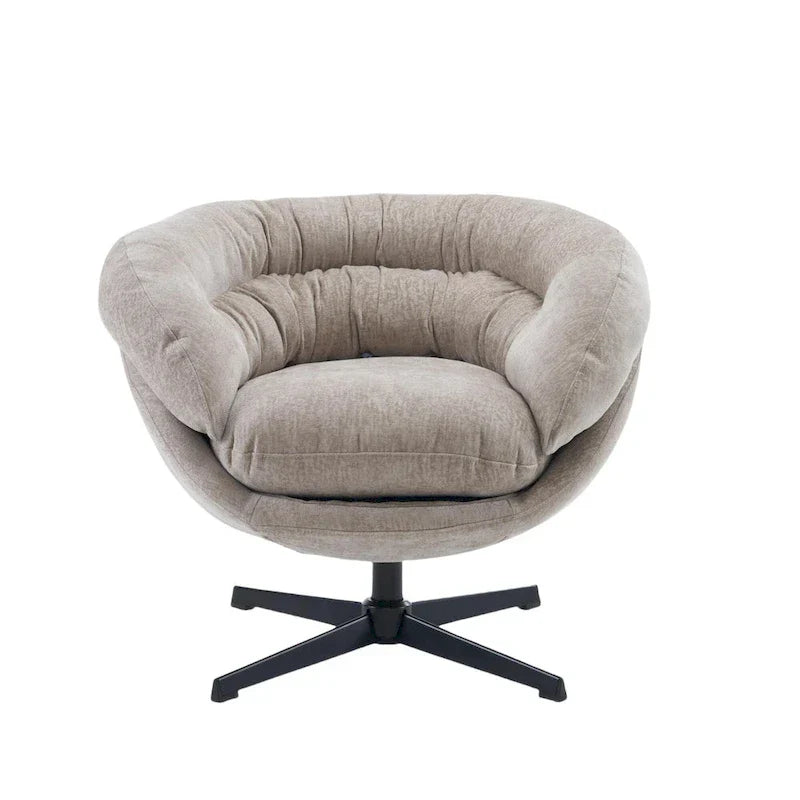 Fauteuil pivotant de club en chenille