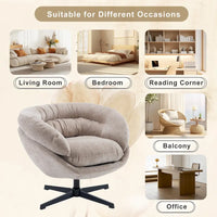 Fauteuil pivotant de club en chenille