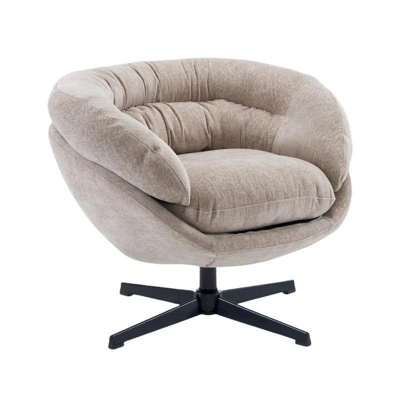 Fauteuil pivotant de club en chenille