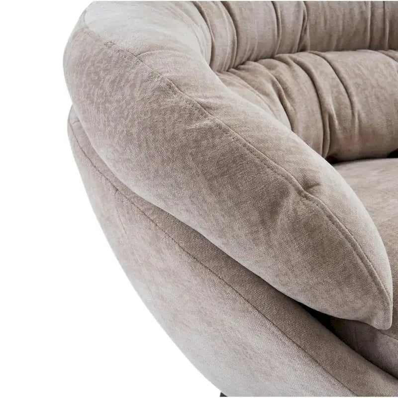 Fauteuil pivotant de club en chenille