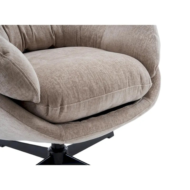 Fauteuil pivotant de club en chenille