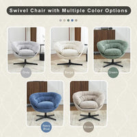 Fauteuil pivotant de club en chenille