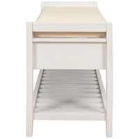 Banc de rangement polyvalent d'entrée de ferme 39 avec 2 tiroirs et 1 étagère à chaussures