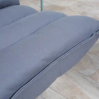 Fauteuil de sol pivotant avec soutien dorsal, fauteuil gaming réglable en microfibre pour la lecture, la détente, la méditation, gris