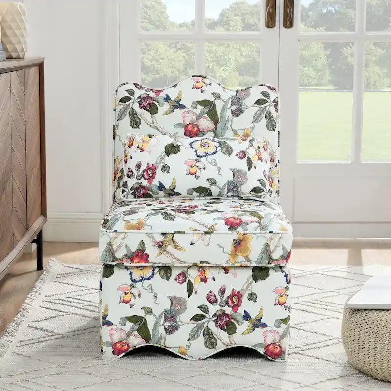 Chaise de salle à manger individuelle en velours avec coussin d'assise moelleux