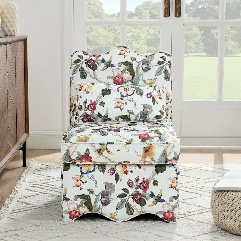 Chaise de salle à manger individuelle en velours avec coussin d'assise moelleux