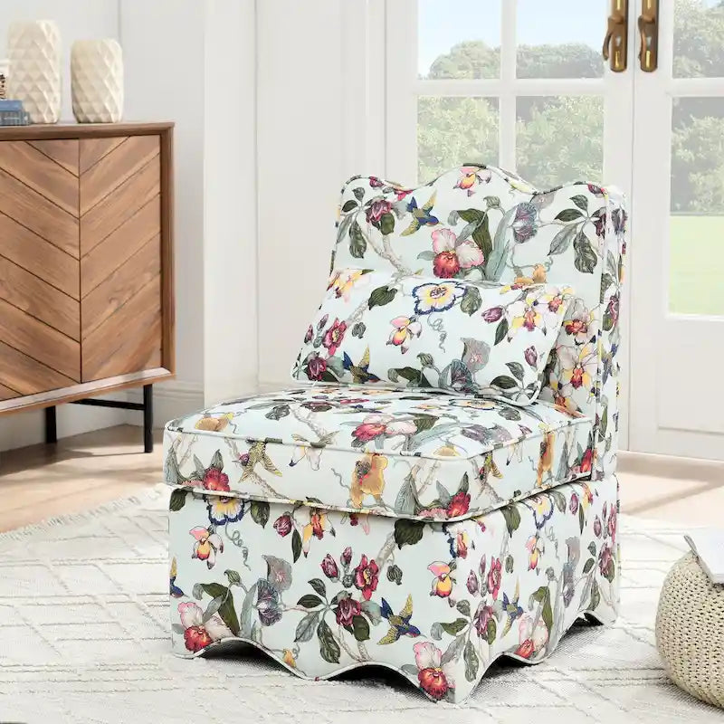 Chaise de salle à manger individuelle en velours avec coussin d'assise moelleux
