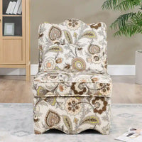 Chaise de salle à manger individuelle en velours avec coussin d'assise moelleux