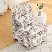 Chaise de salle à manger individuelle en velours avec coussin d'assise moelleux