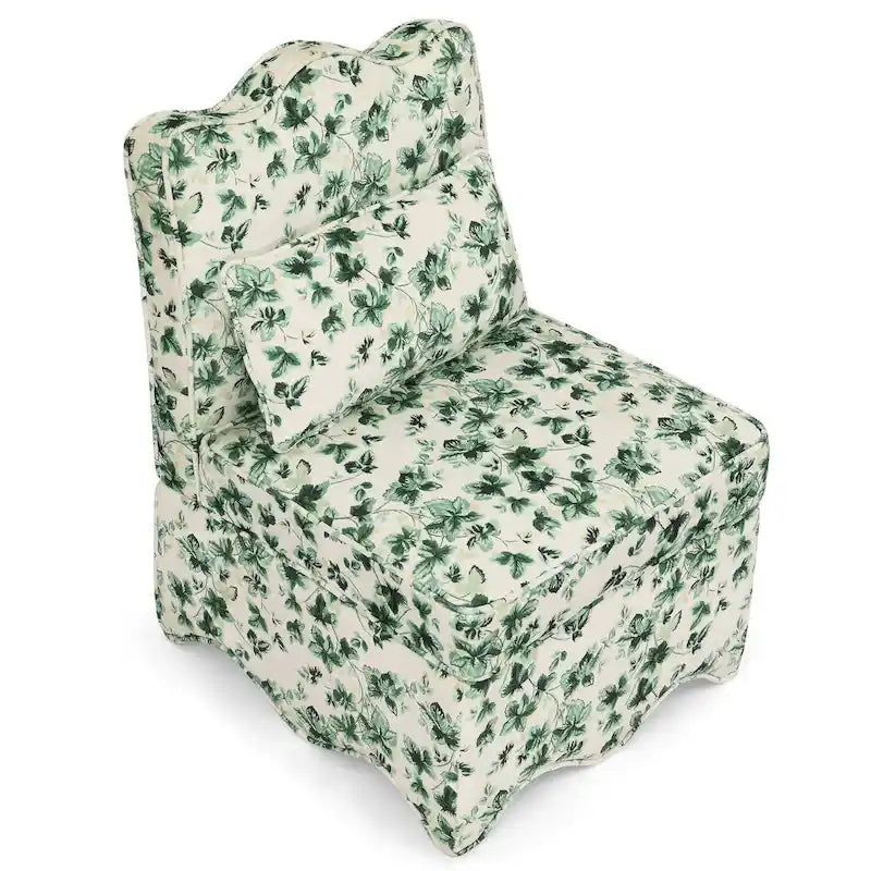 Chaise de salle à manger individuelle en velours avec coussin d'assise moelleux