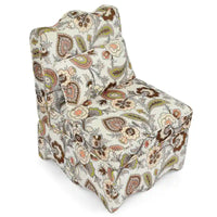 Chaise de salle à manger individuelle en velours avec coussin d'assise moelleux